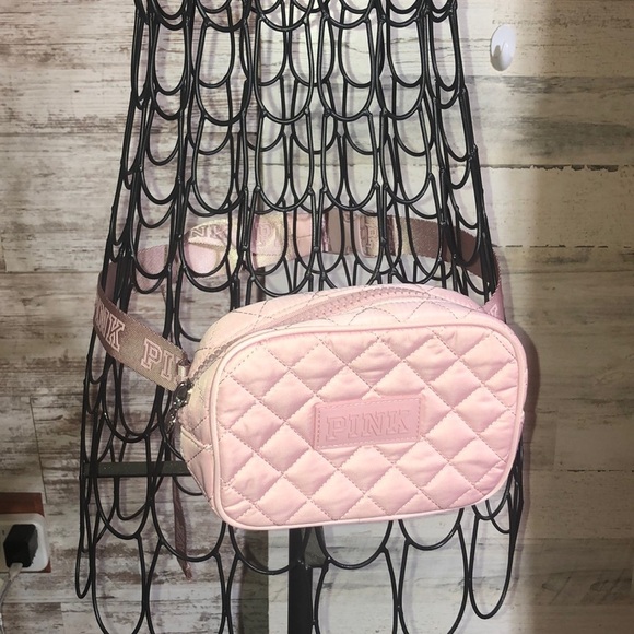 PINK Victoria's Secret Handbags - VICTORIAS SECRET PINK FANNY PACK  QUILTED WAIST BELT BAG PURSE TOTE ZIPPER​​